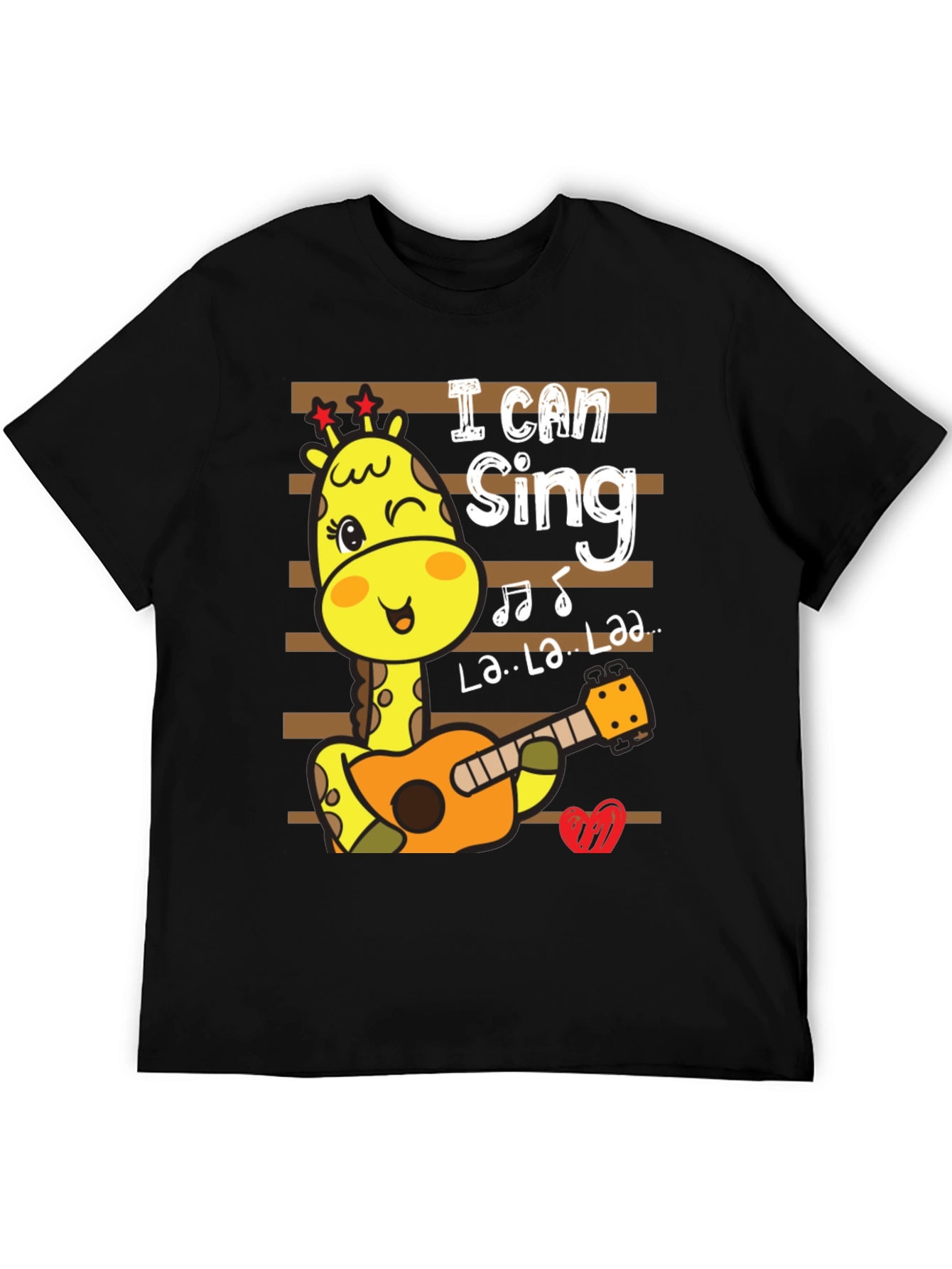 Cute Giraffe Singing T-Shirt
