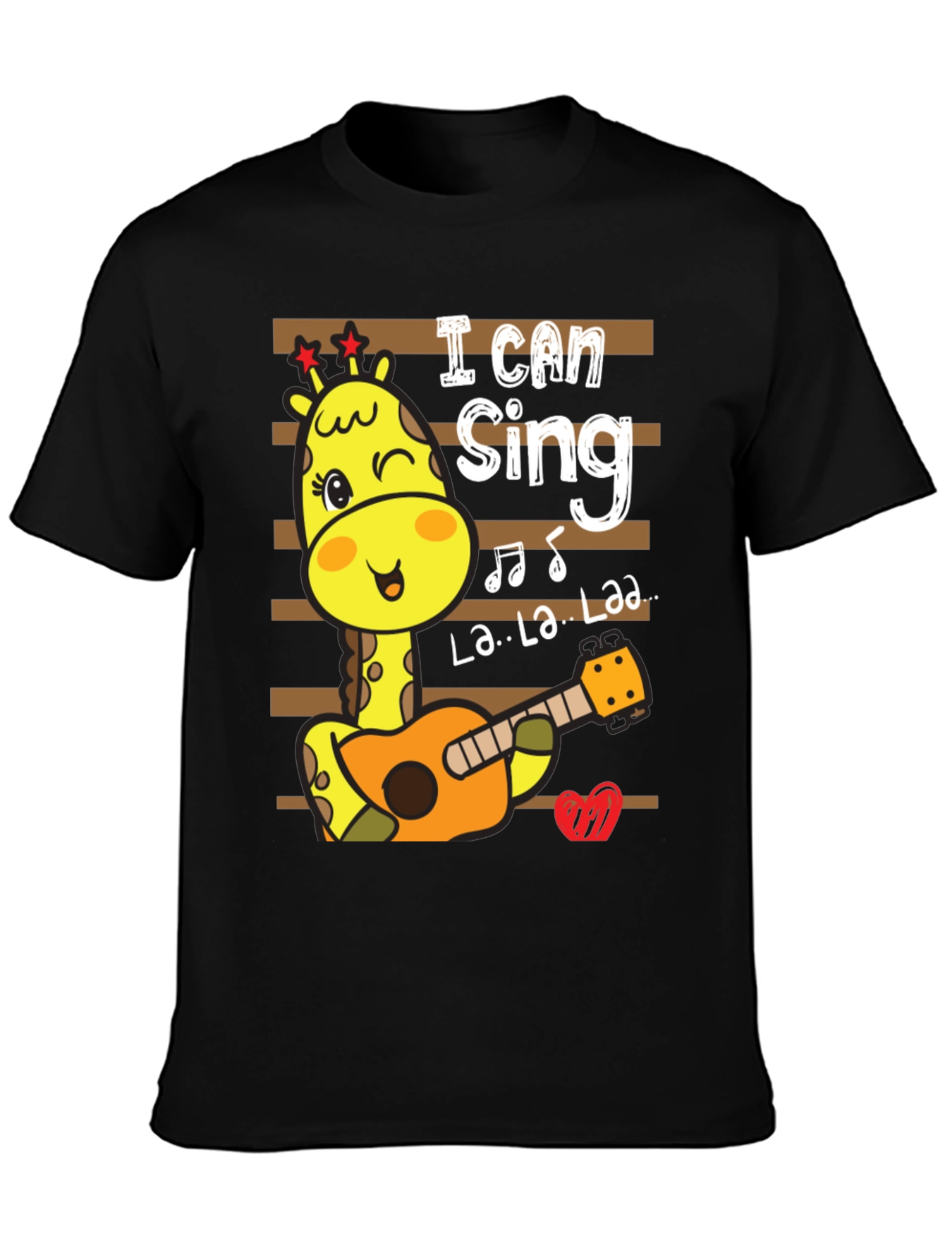 Cute Giraffe Singing T-Shirt