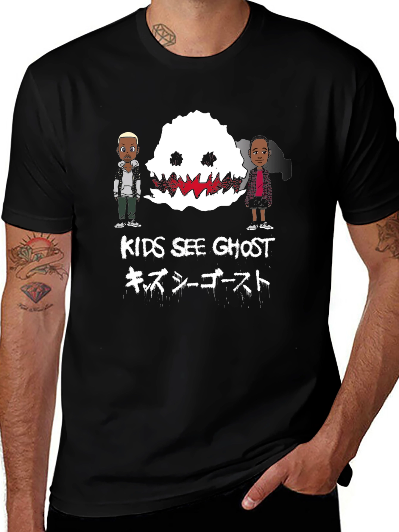 Kids See Ghost Graphic Print T-Shirt