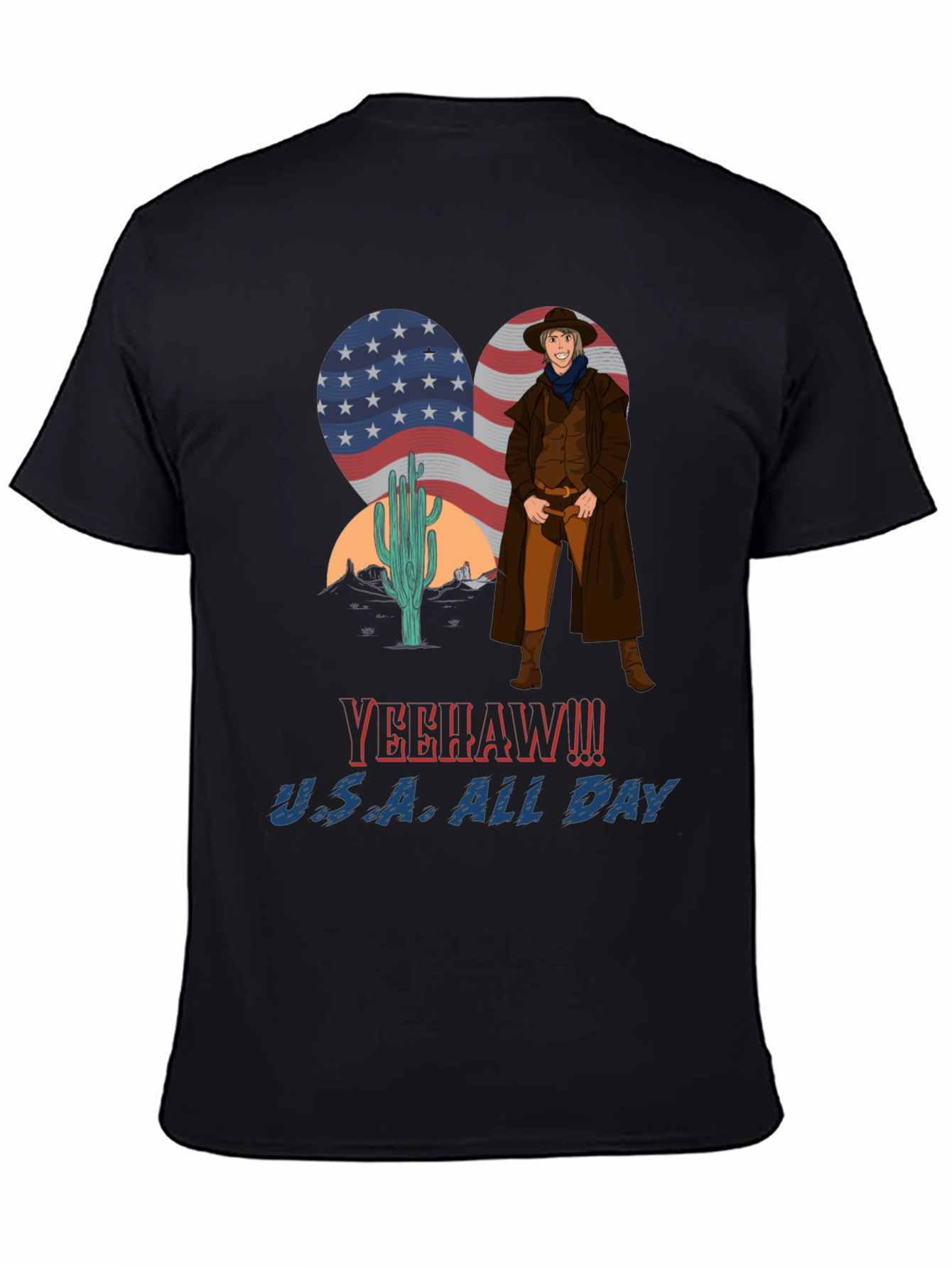Yeehaw U.S.A. All Day Cowboy T-Shirt