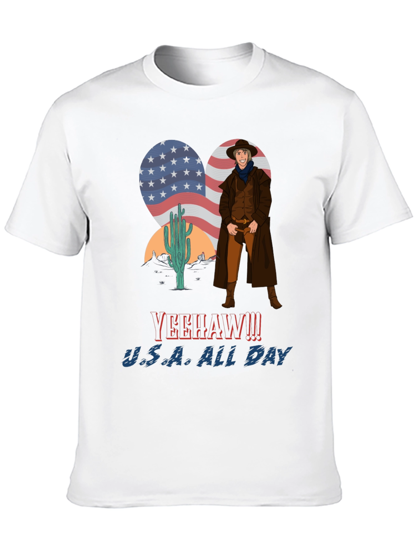 Yeehaw U.S.A. All Day Cowboy T-Shirt