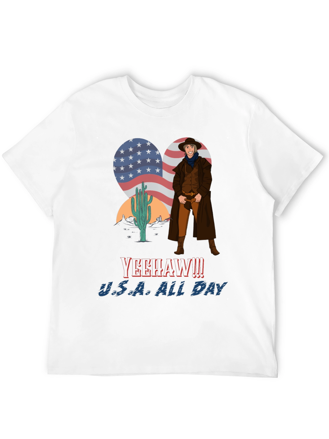 Yeehaw U.S.A. All Day Cowboy T-Shirt