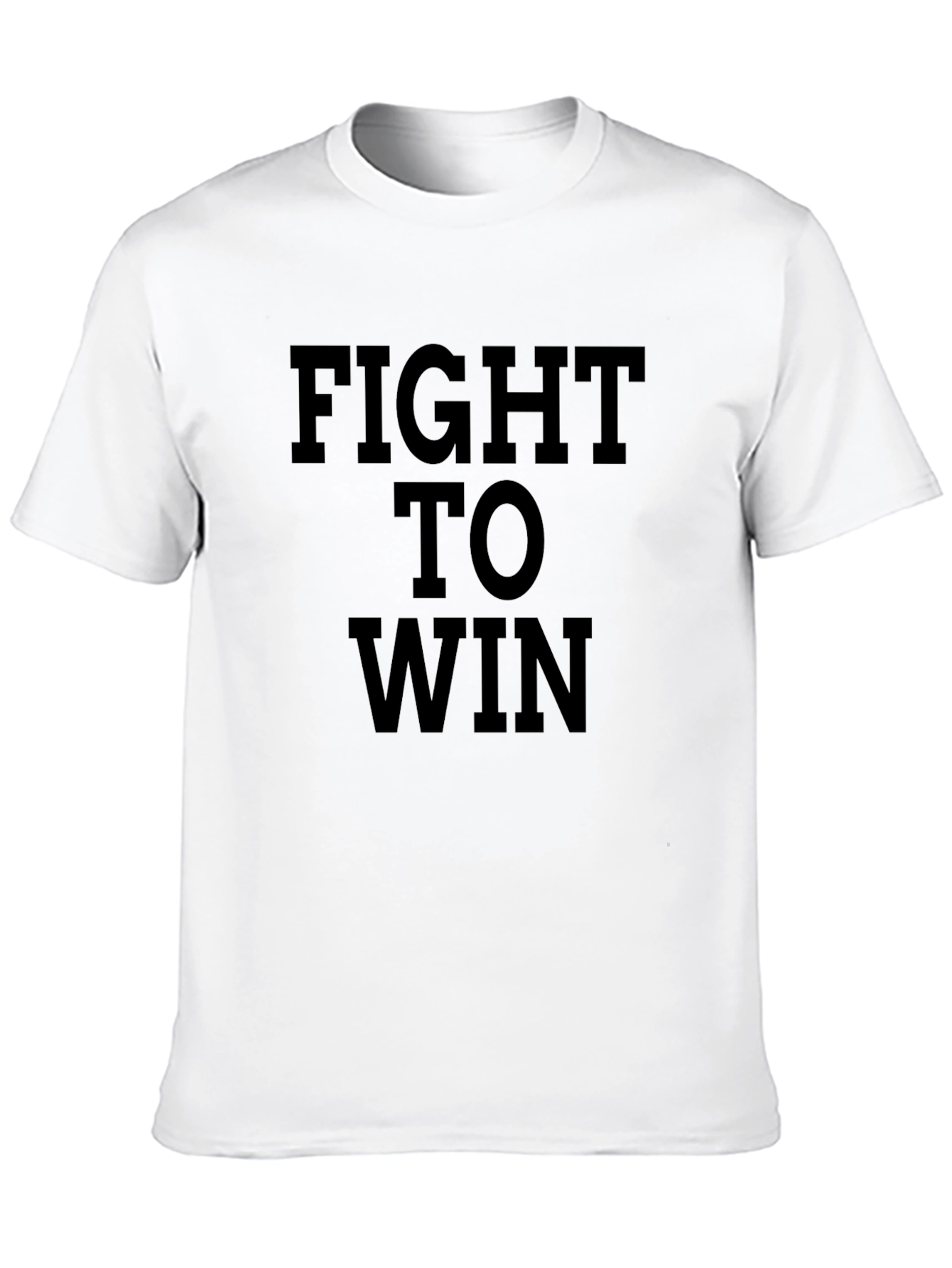 Fight To Win Black Graphic T-Shirt