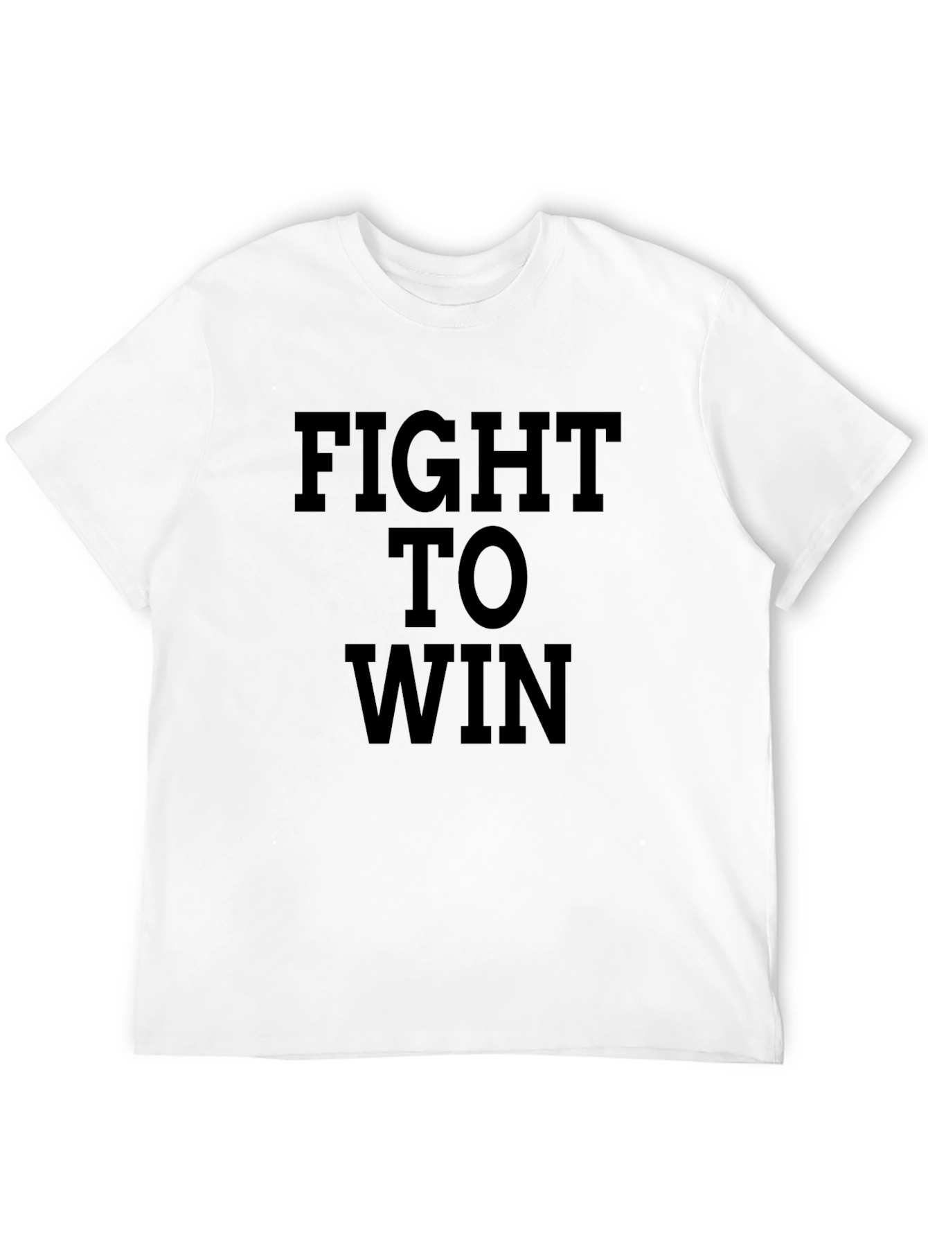 Fight To Win Black Graphic T-Shirt