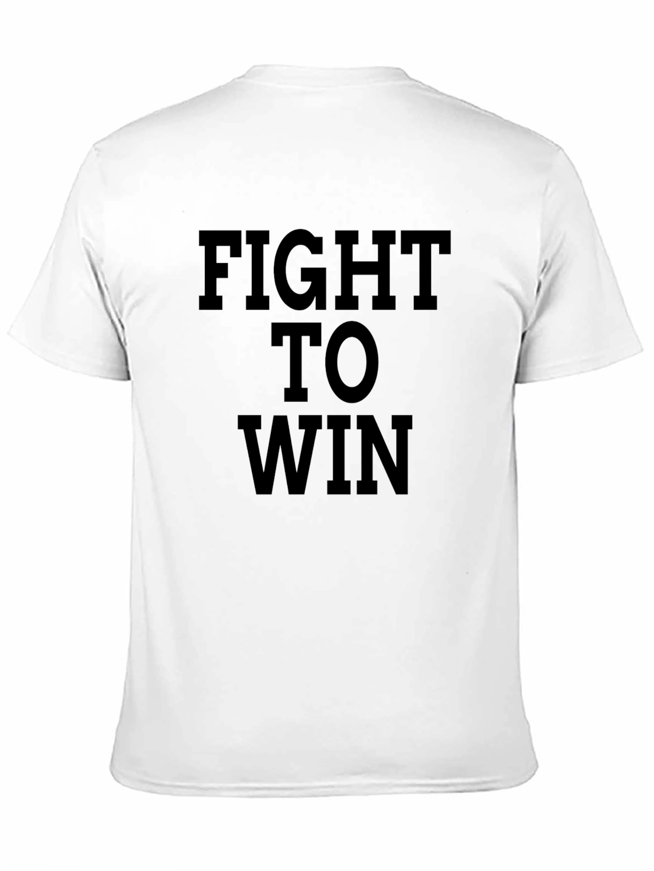 Fight To Win Black Graphic T-Shirt