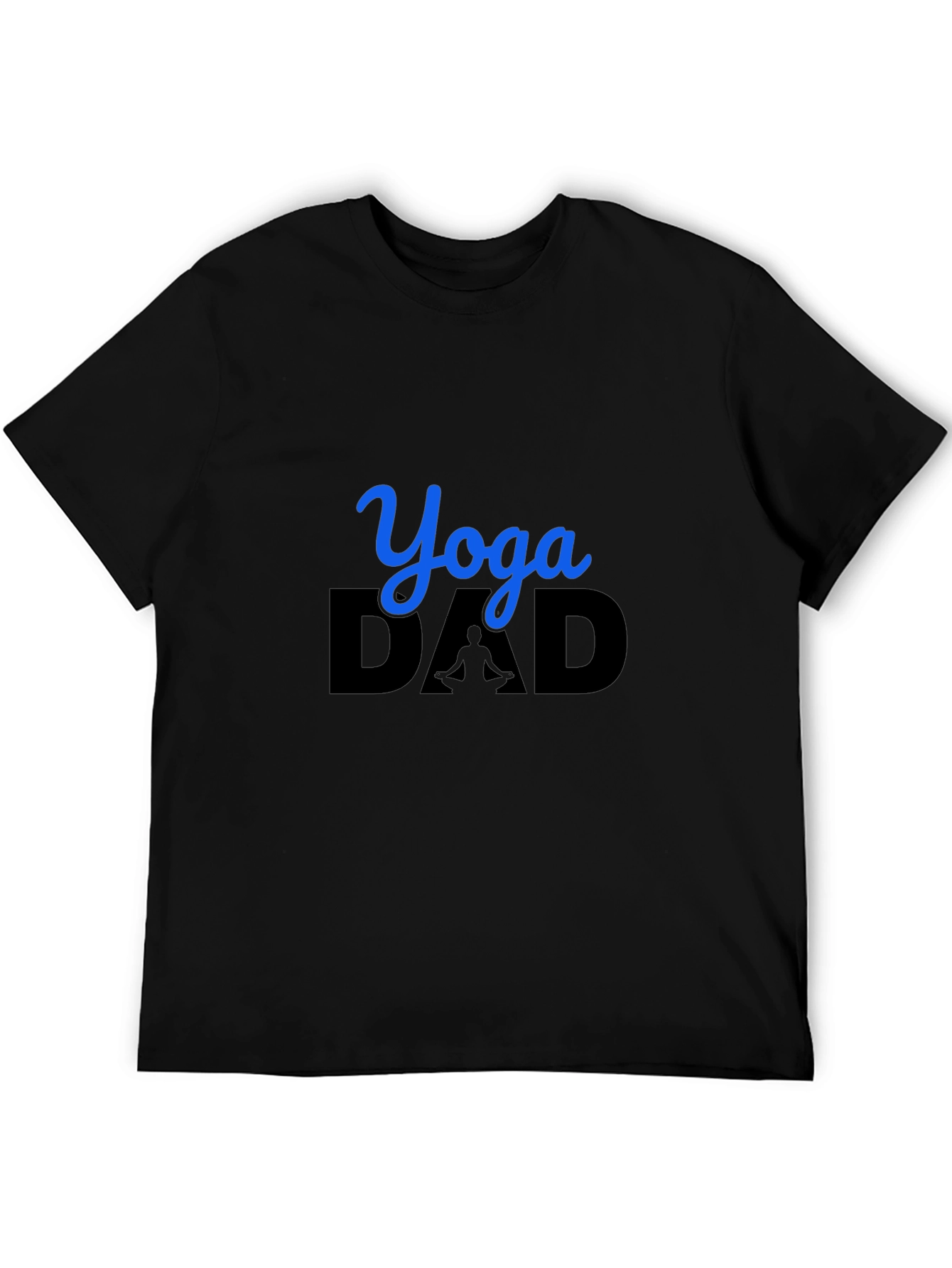 Yoga Dad Graphic Tee - Black Cotton Blend