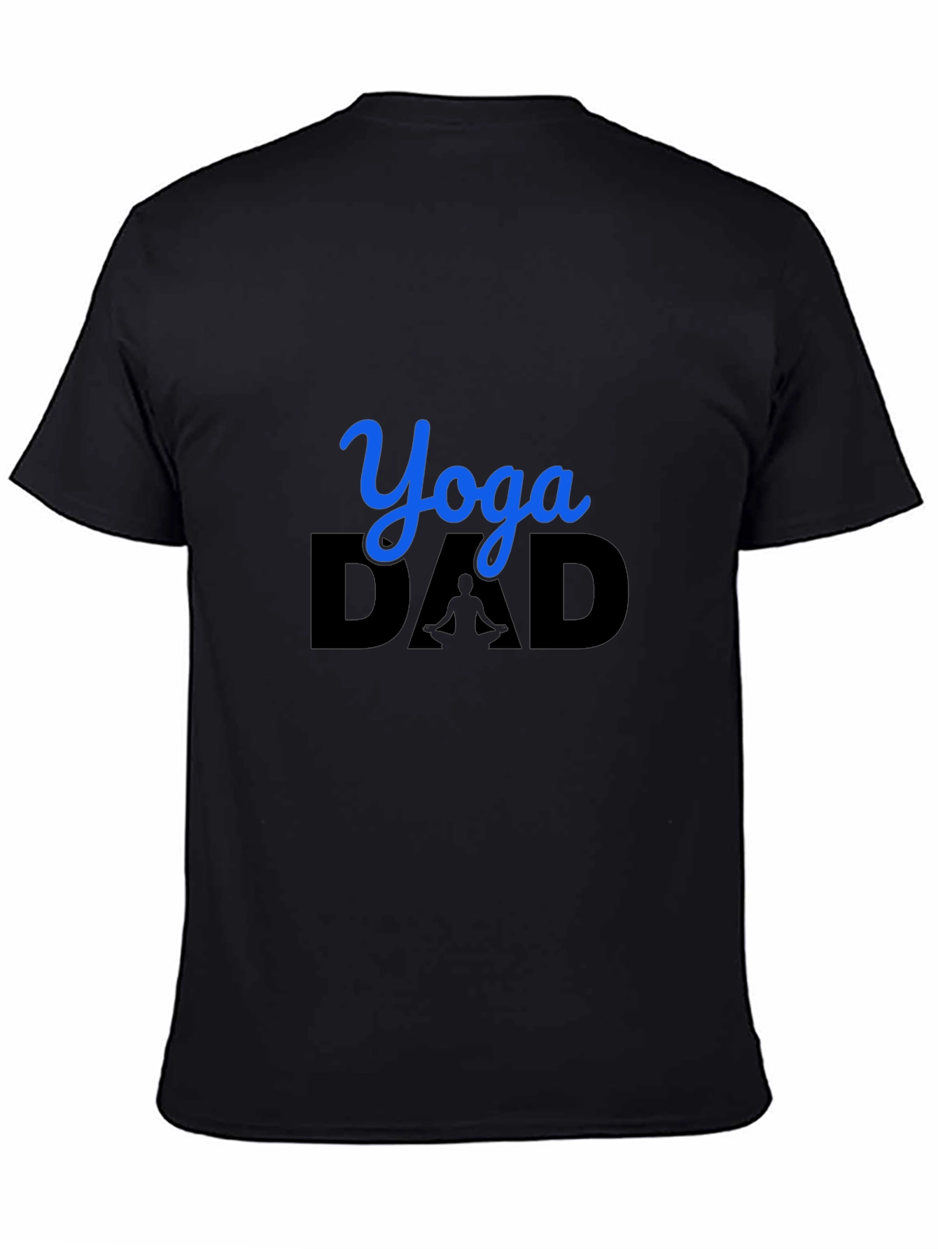Yoga Dad Graphic Tee - Black Cotton Blend