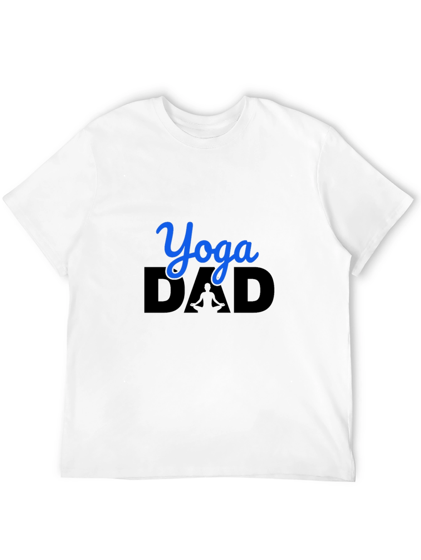 Yoga Dad Graphic Tee - Black Cotton Blend