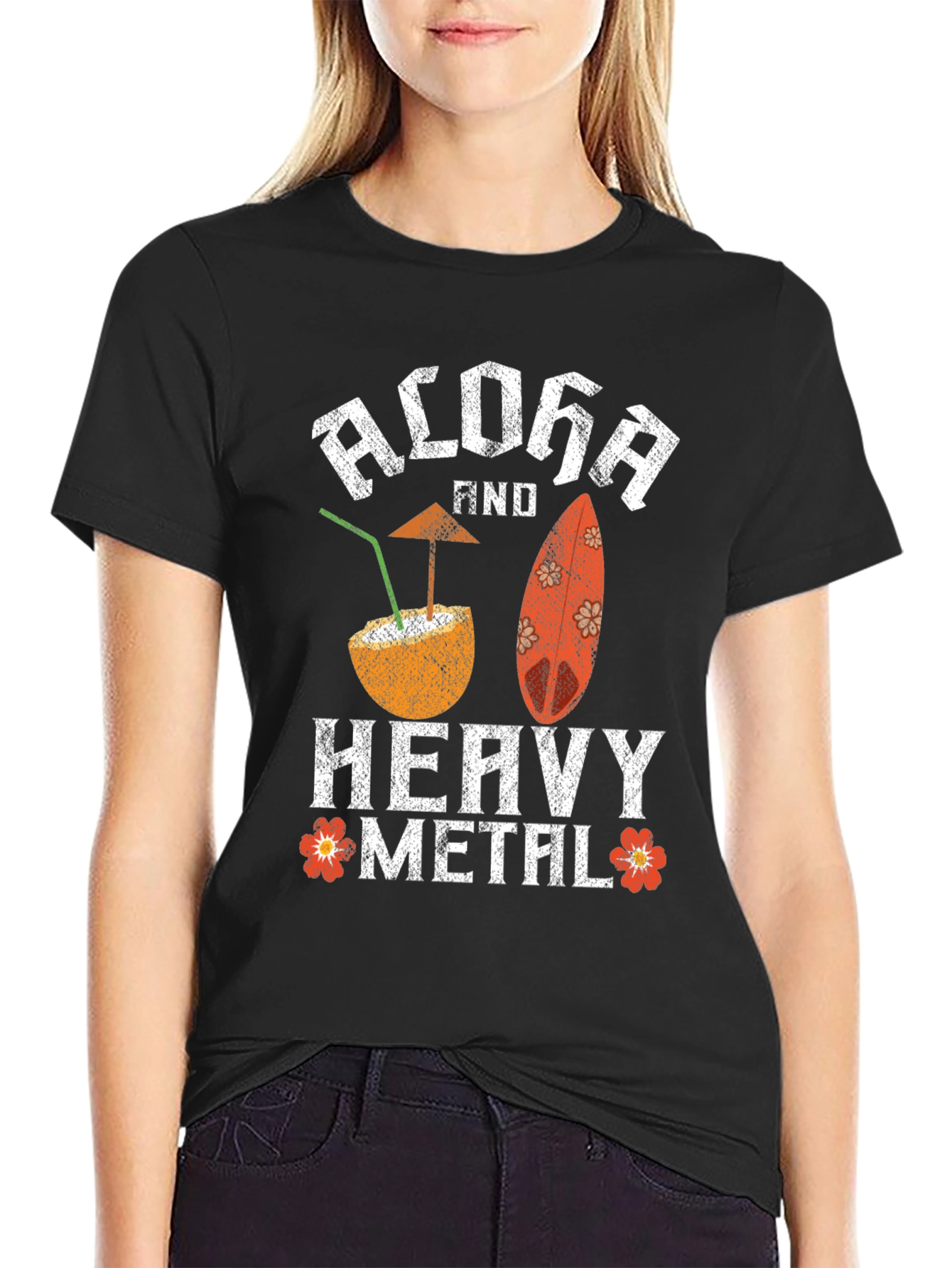 Aloha Heavy Metal T-Shirt - Beach Rocker Tee