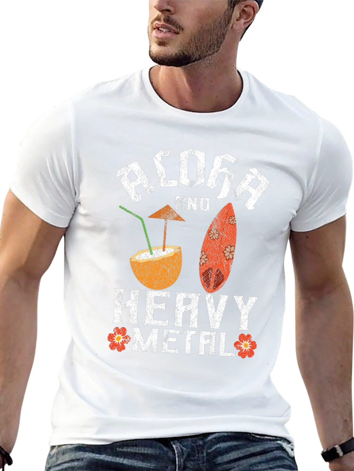 Aloha Heavy Metal T-Shirt - Beach Rocker Tee