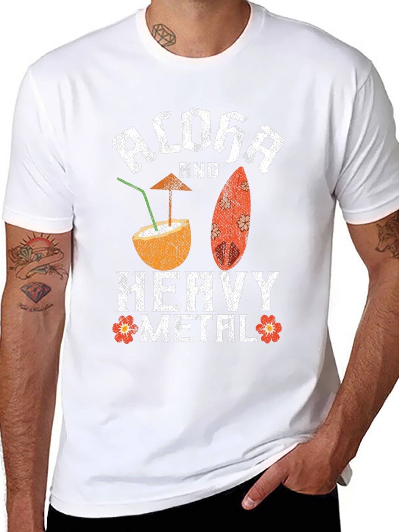 Aloha Heavy Metal T-Shirt - Beach Rocker Tee