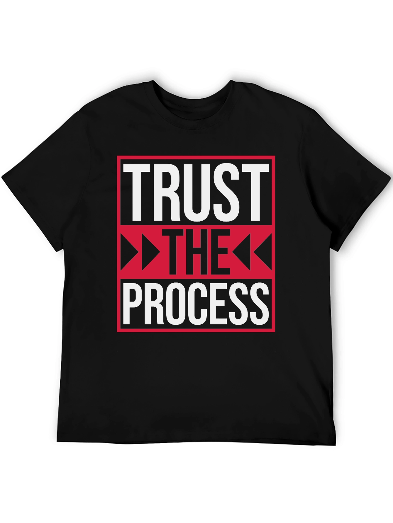 Trust the Process Black Graphic Tee
