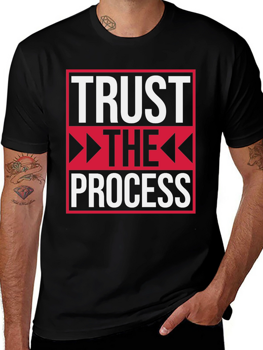 Trust the Process Black Graphic Tee