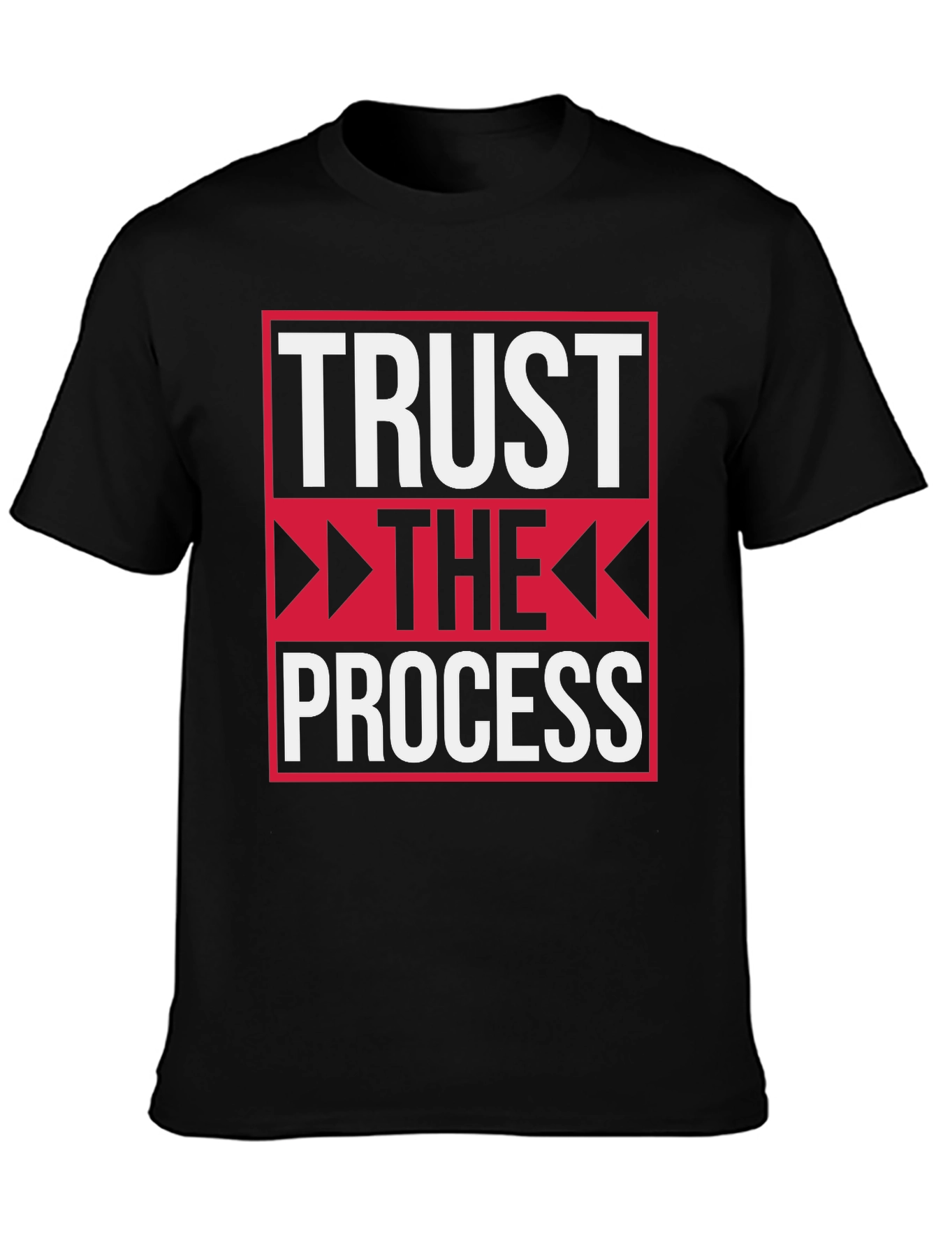 Trust the Process Black Graphic Tee