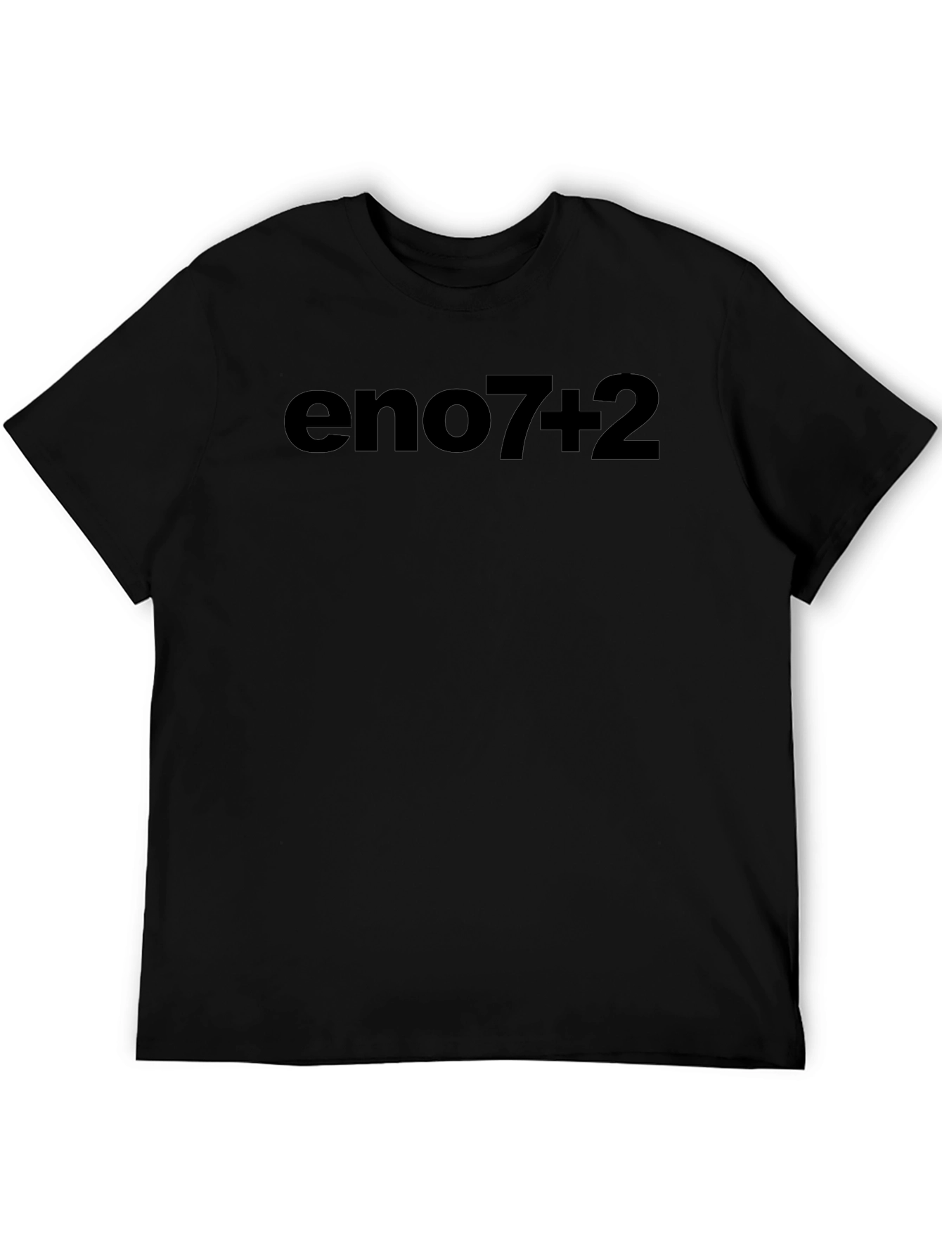 Eno7+2 Graphic Tee - Stylish Black T-Shirt