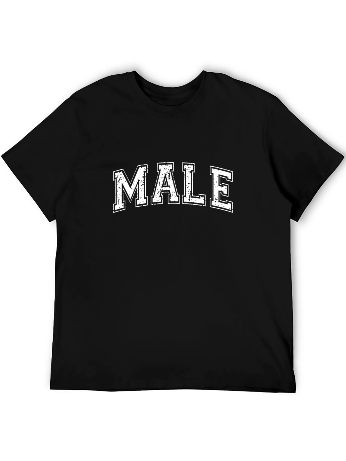 Bold MALE Graphic Print Black T-Shirt