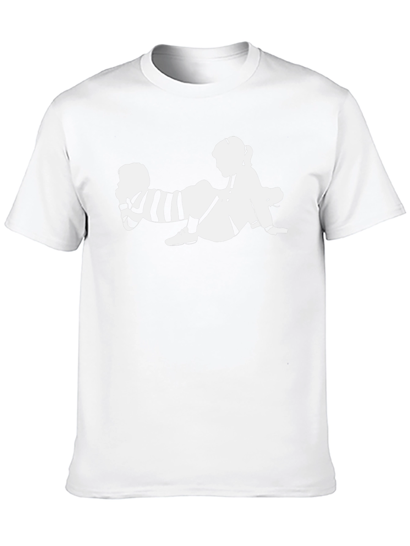 Black T-Shirt with Unique Graphic Design
