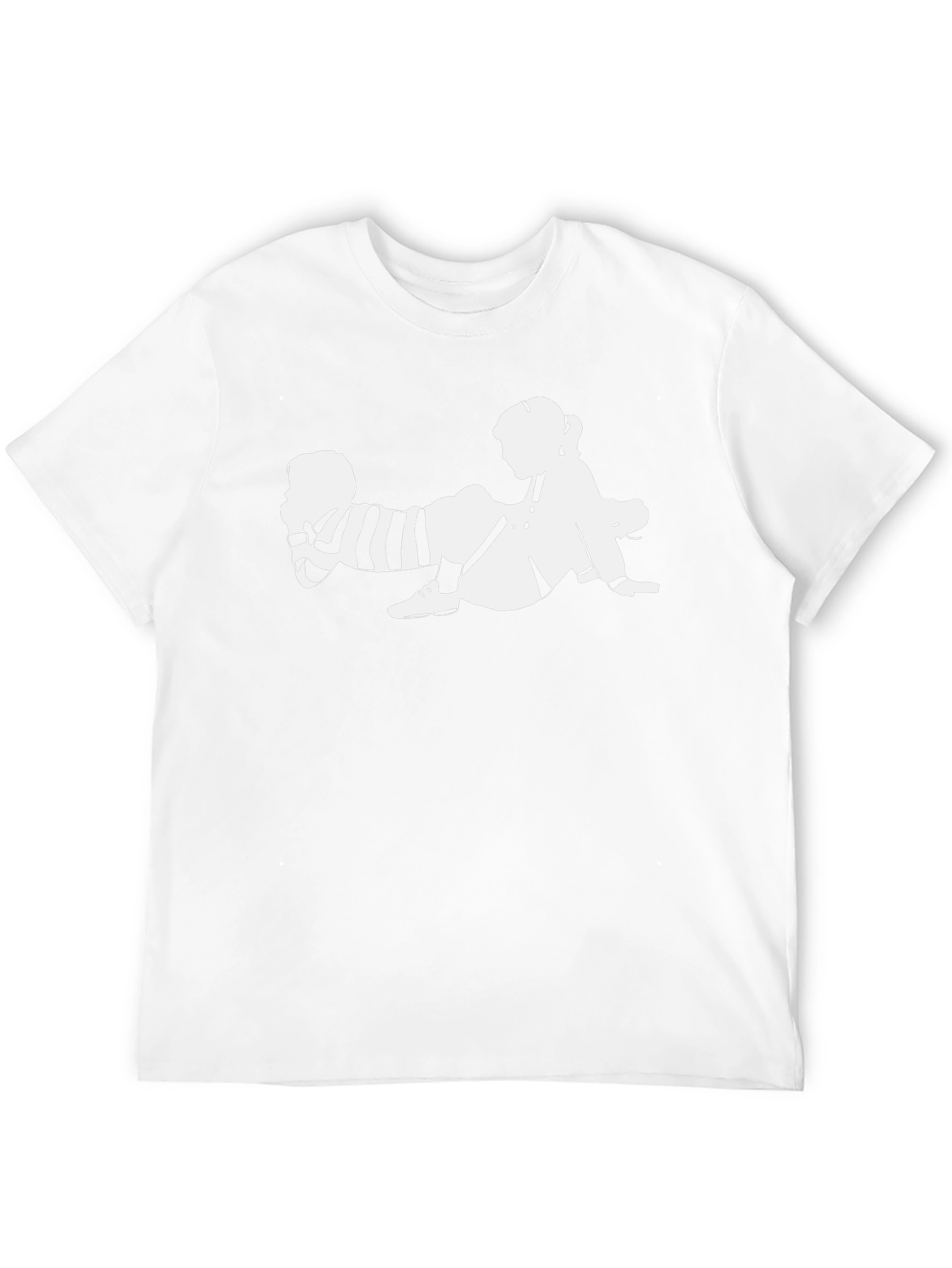 Black T-Shirt with Unique Graphic Design