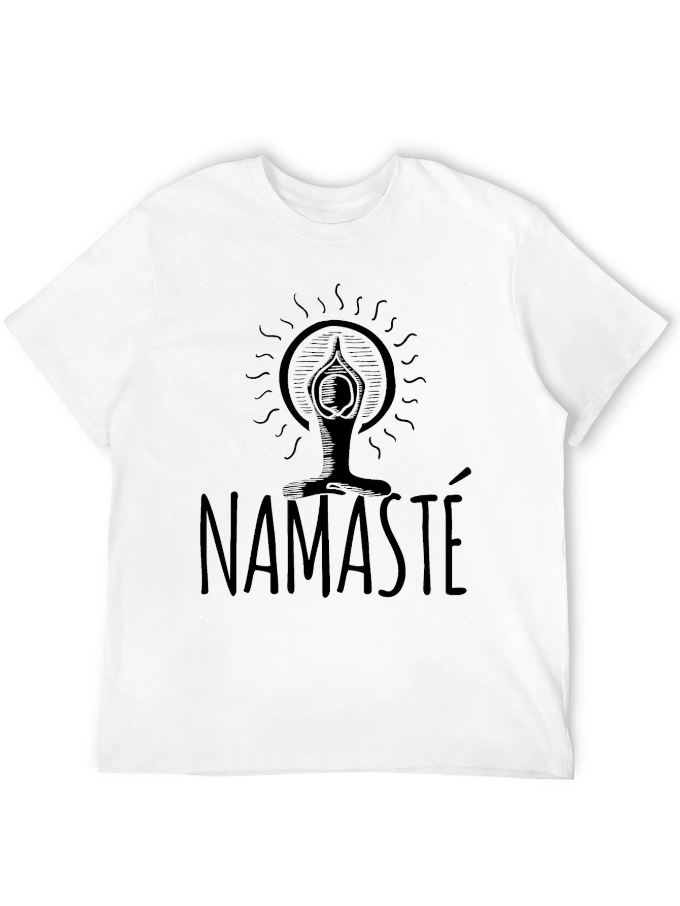 Namaste Yoga Graphic T-Shirt - Black
