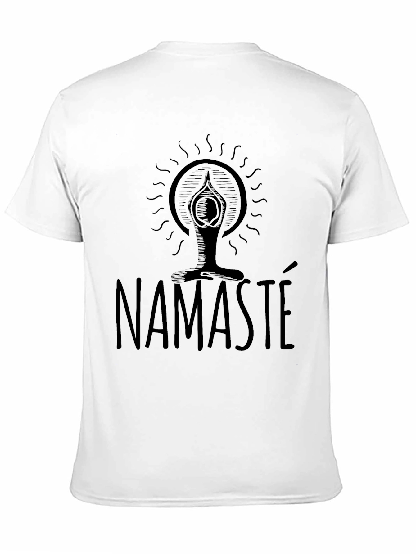 Namaste Yoga Graphic T-Shirt - Black