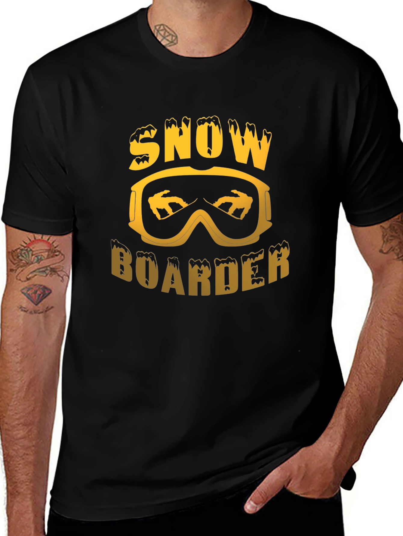 Snowboarder Graphic Tee - Cool Sports Shirt