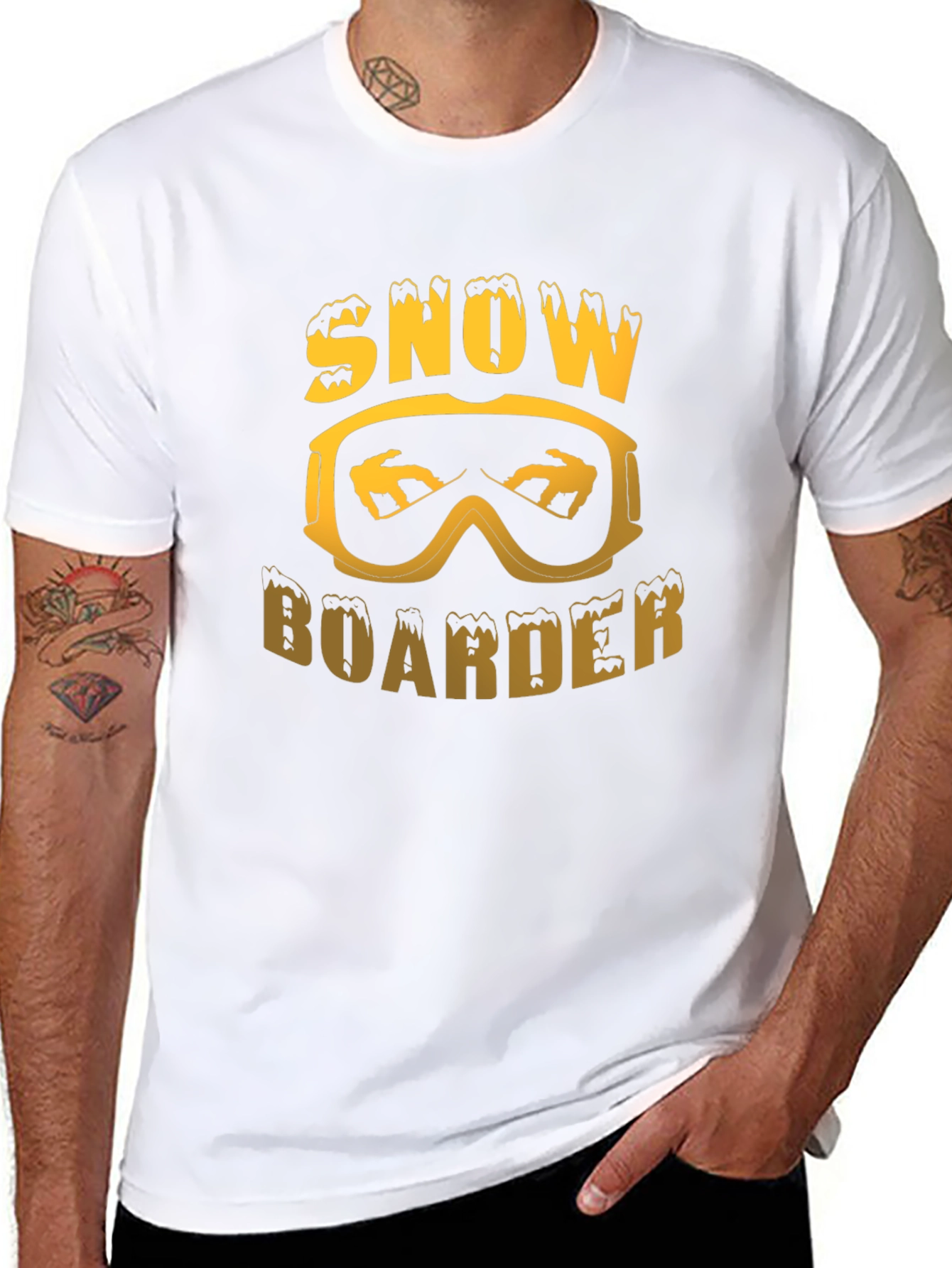 Snowboarder Graphic Tee - Cool Sports Shirt