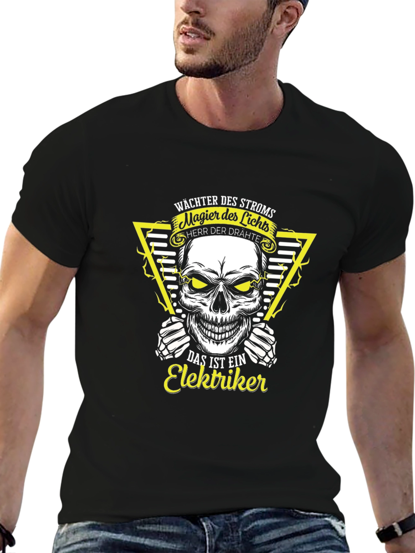 Electrician Magier des Lichts Herr der Drahte T-Shirt
