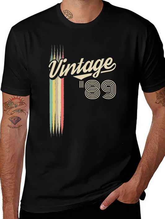 Vintage 89 Graphic Tee - Retro Birthday Shirt