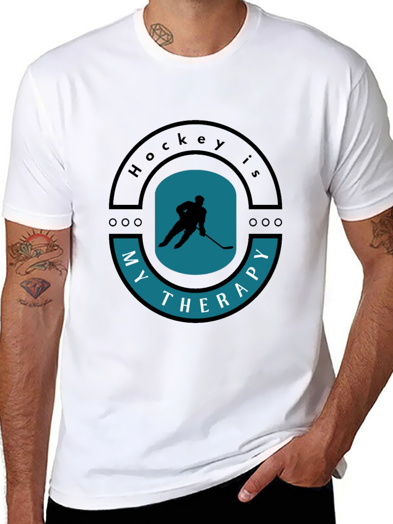 Hockey is My Therapy T-Shirt Sporty Tee