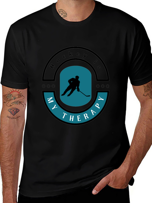 Hockey is My Therapy T-Shirt Sporty Tee