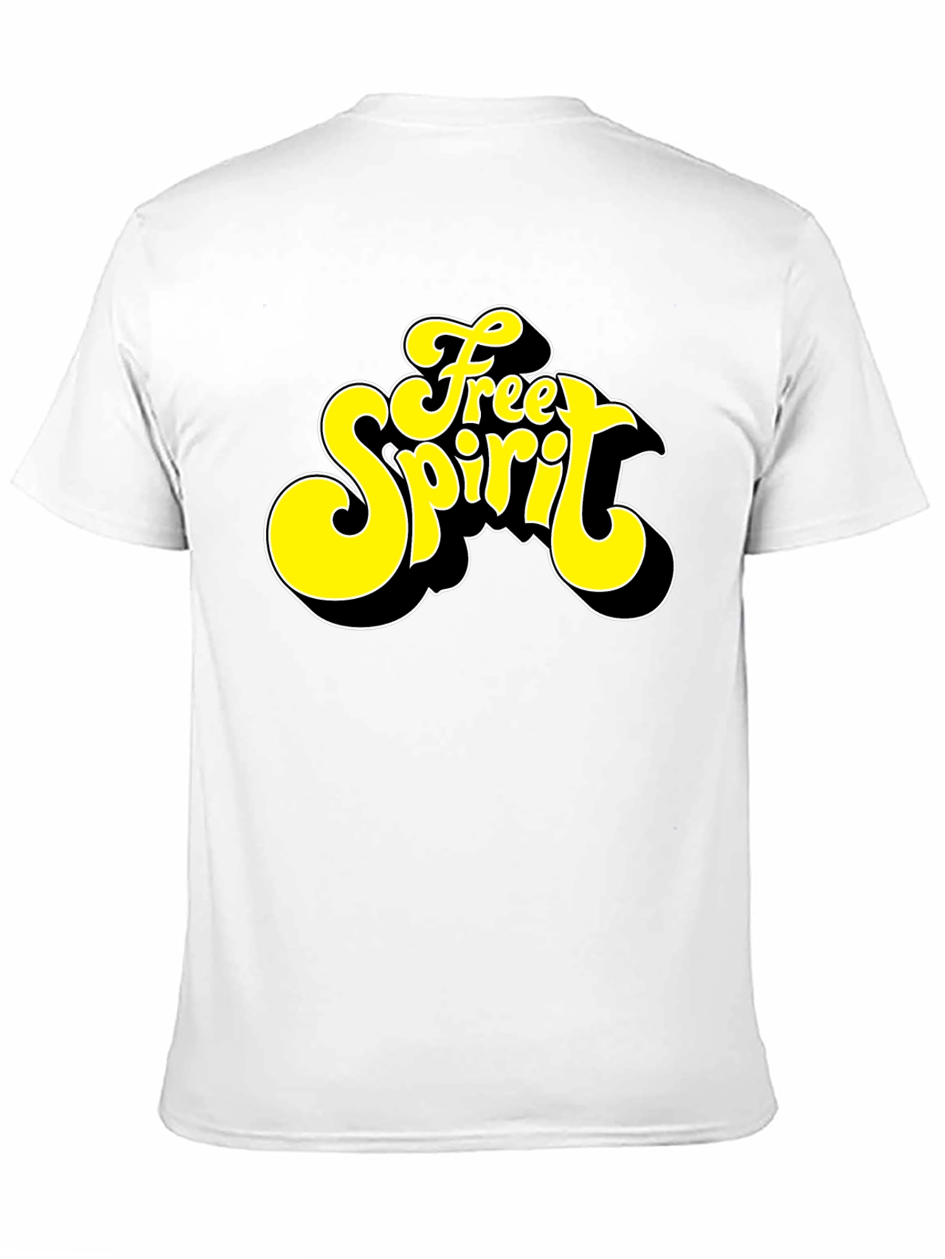 Free Spirit Graphic Black T-Shirt - Retro Style