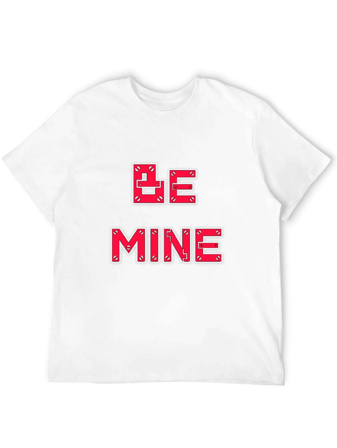 Be Mine Valentines Day Graphic Tee - Black