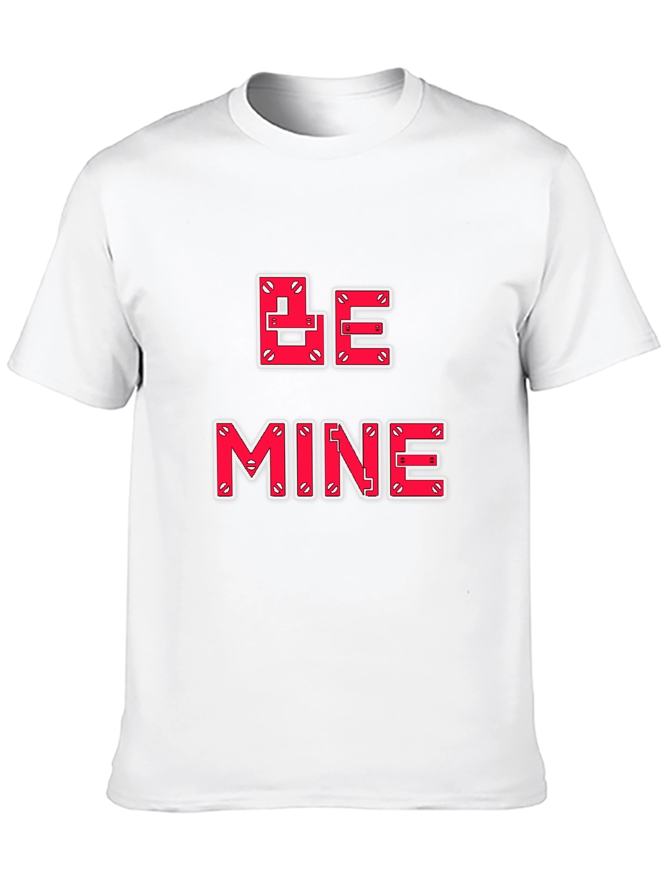 Be Mine Valentines Day Graphic Tee - Black