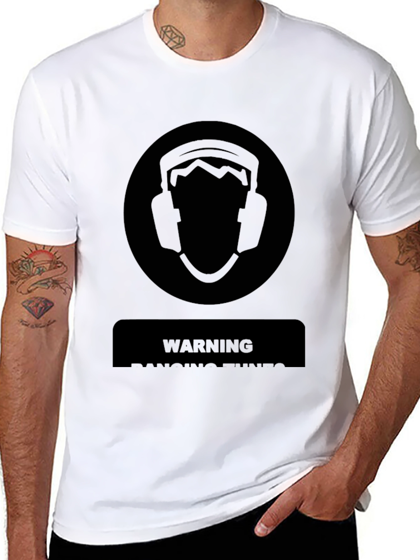 Warning Loud Music Hearing Protection T-Shirt