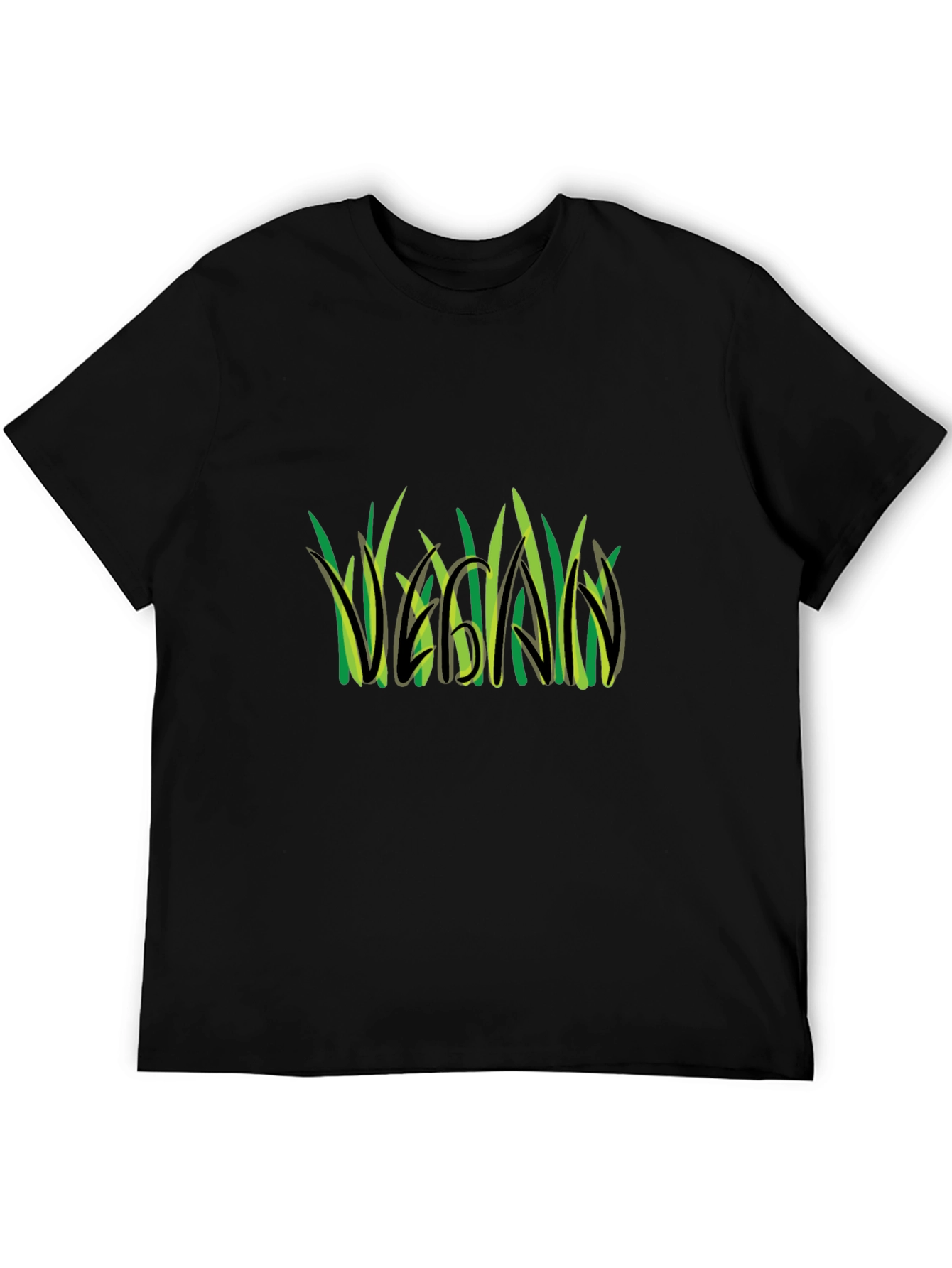Vegan Graphic Tee - Grass Design