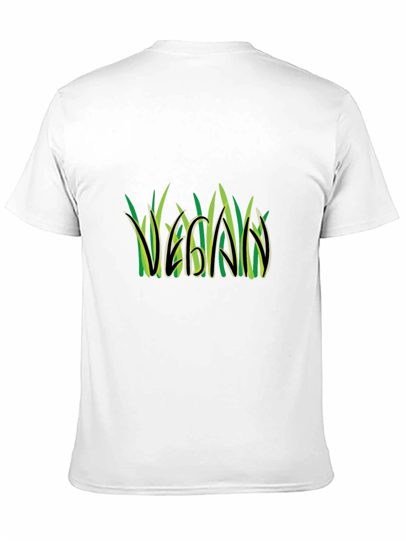 Vegan Graphic Tee - Grass Design