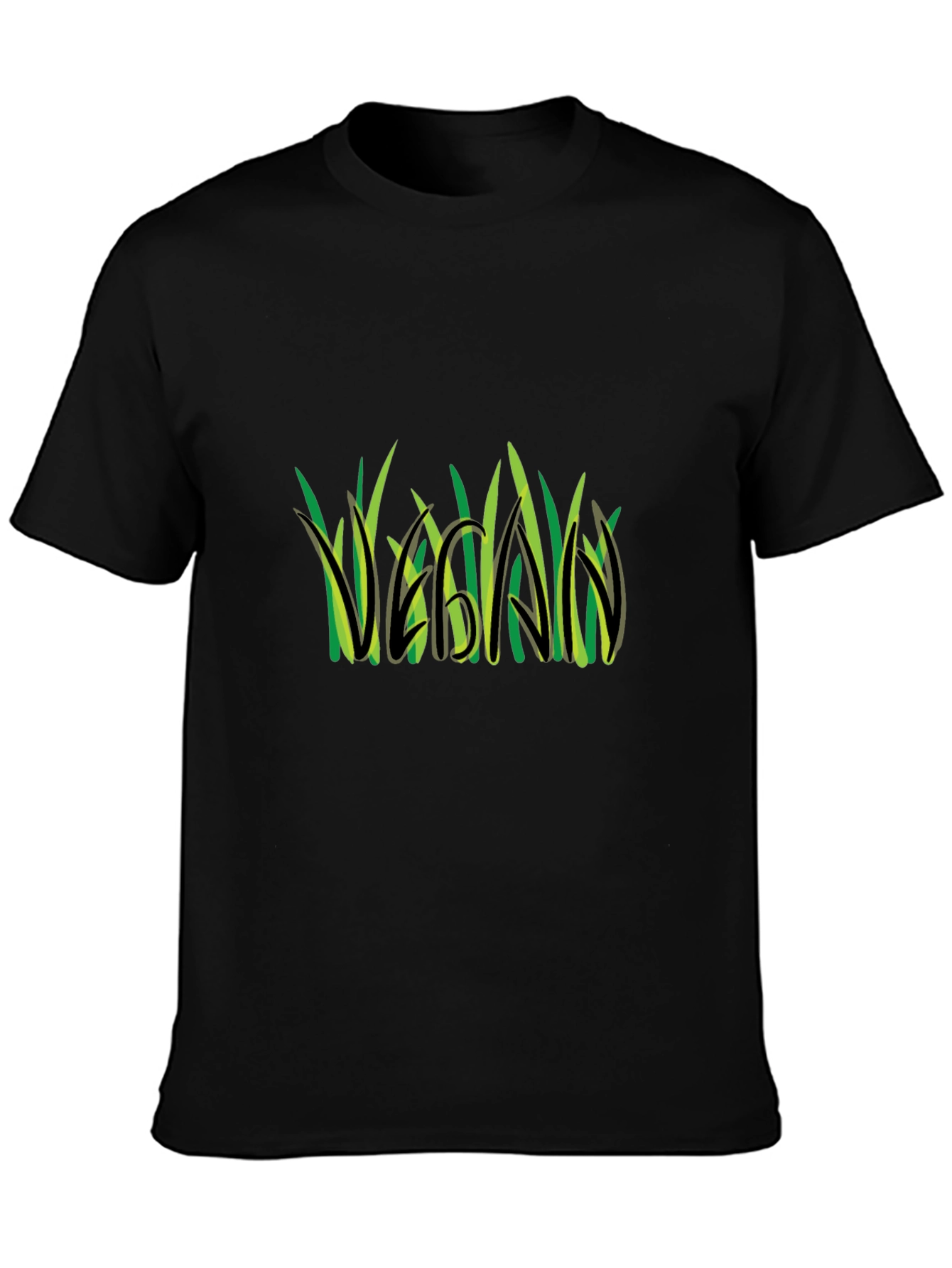 Vegan Graphic Tee - Grass Design