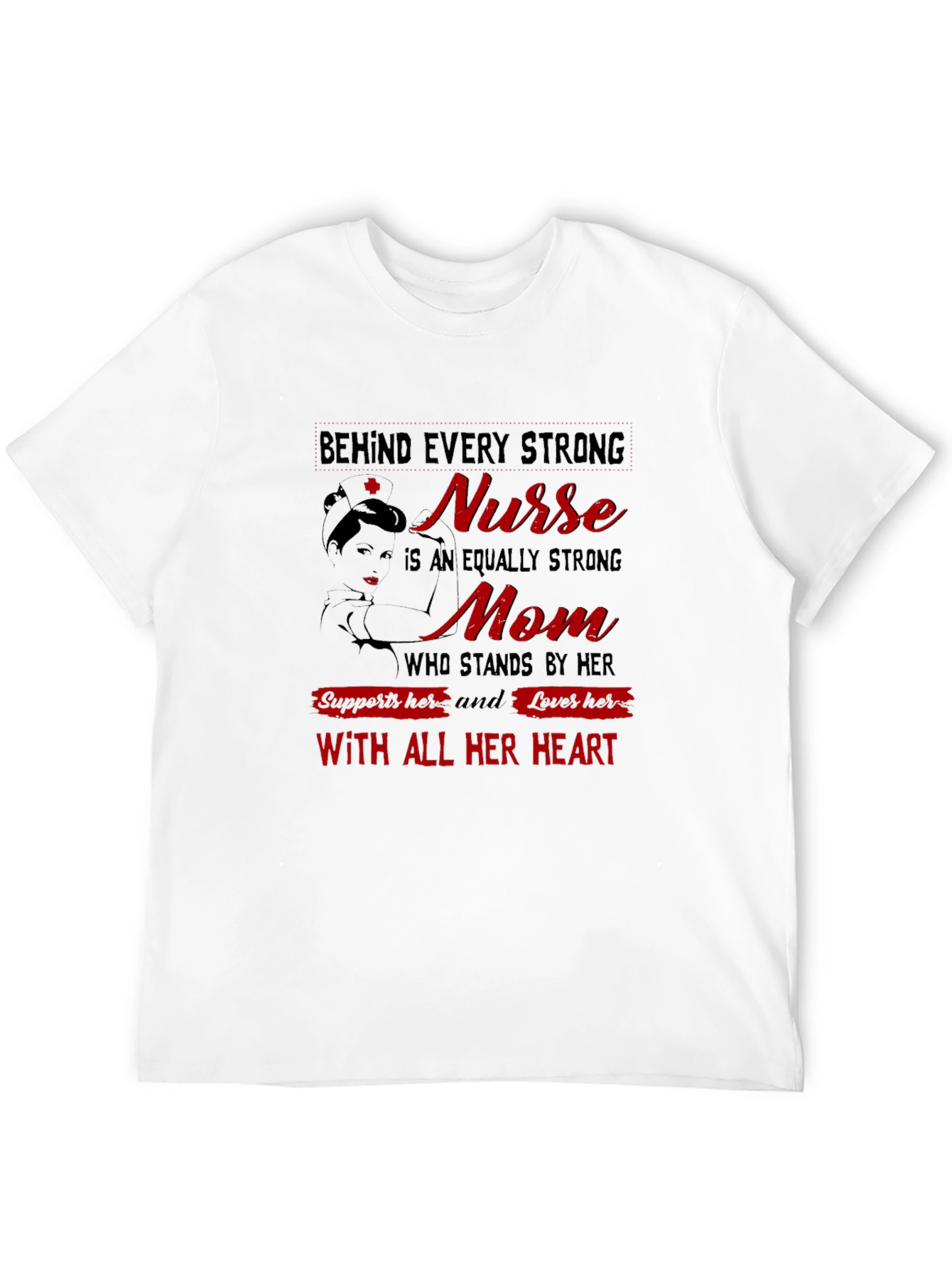 Strong Nurse Mom Graphic Tee
