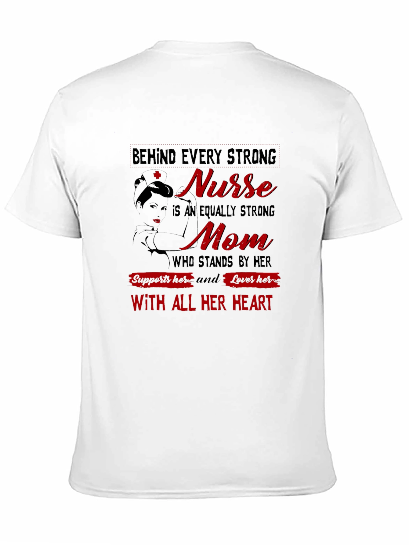 Strong Nurse Mom Graphic Tee
