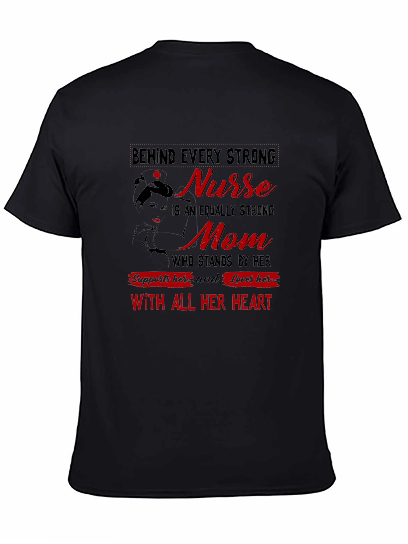Strong Nurse Mom Graphic Tee