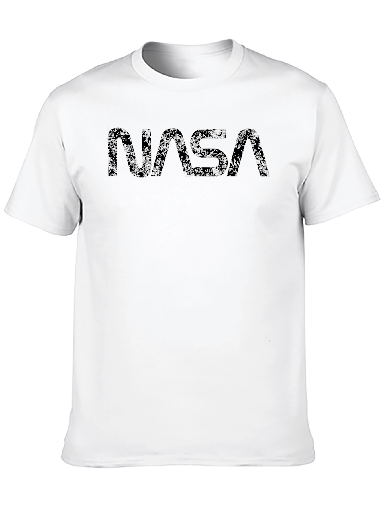 NASA Distressed Logo Black T-Shirt