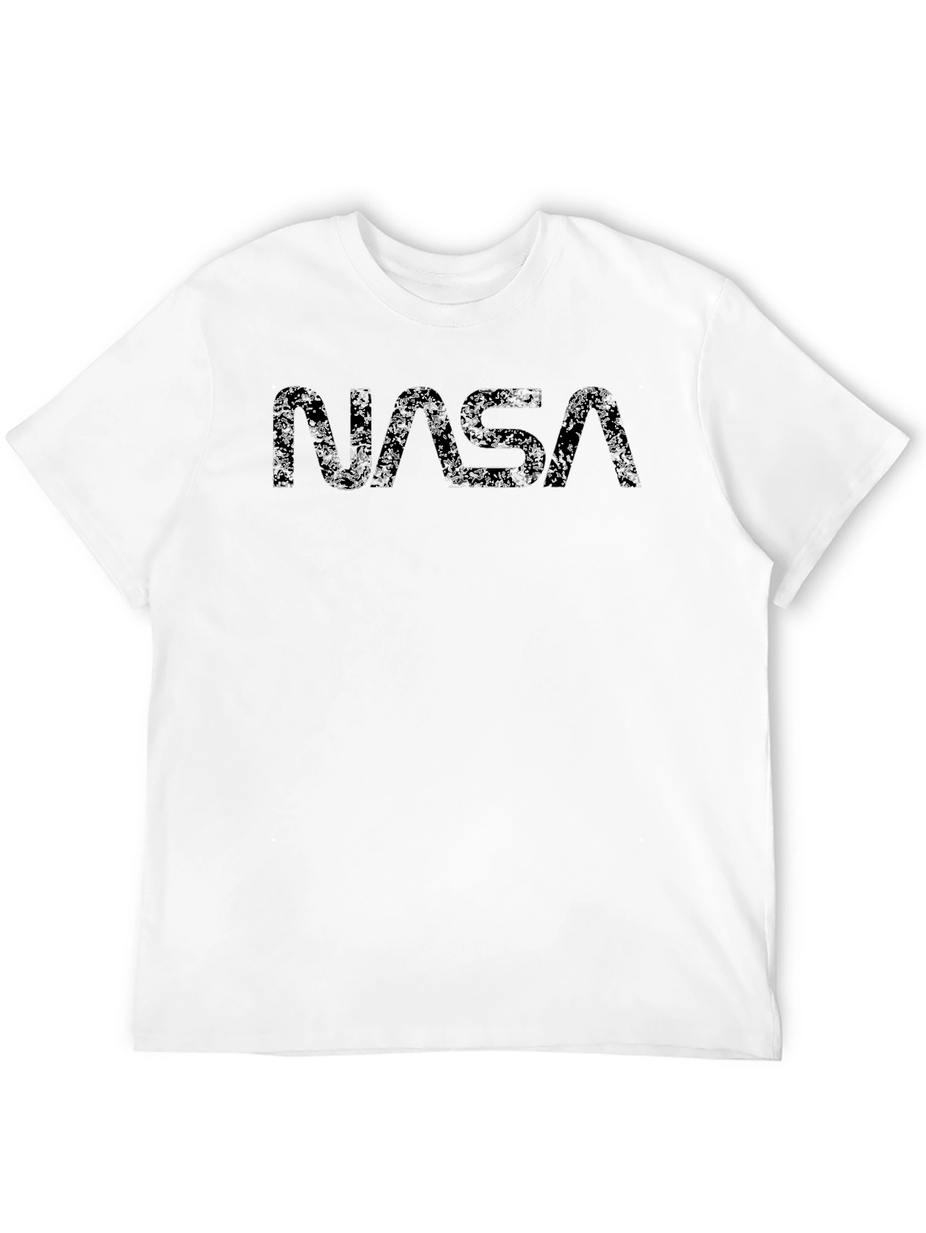 NASA Distressed Logo Black T-Shirt
