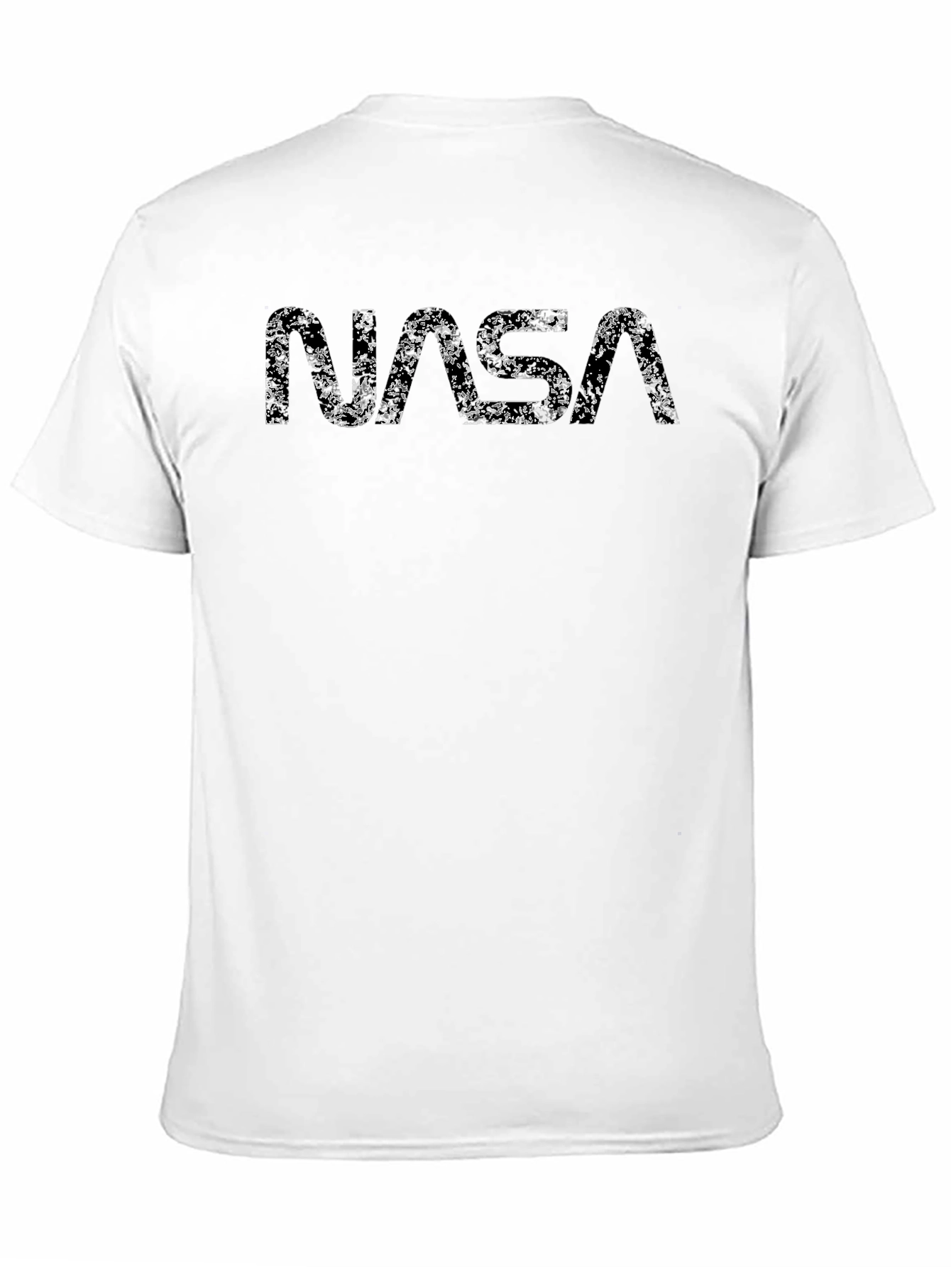 NASA Distressed Logo Black T-Shirt
