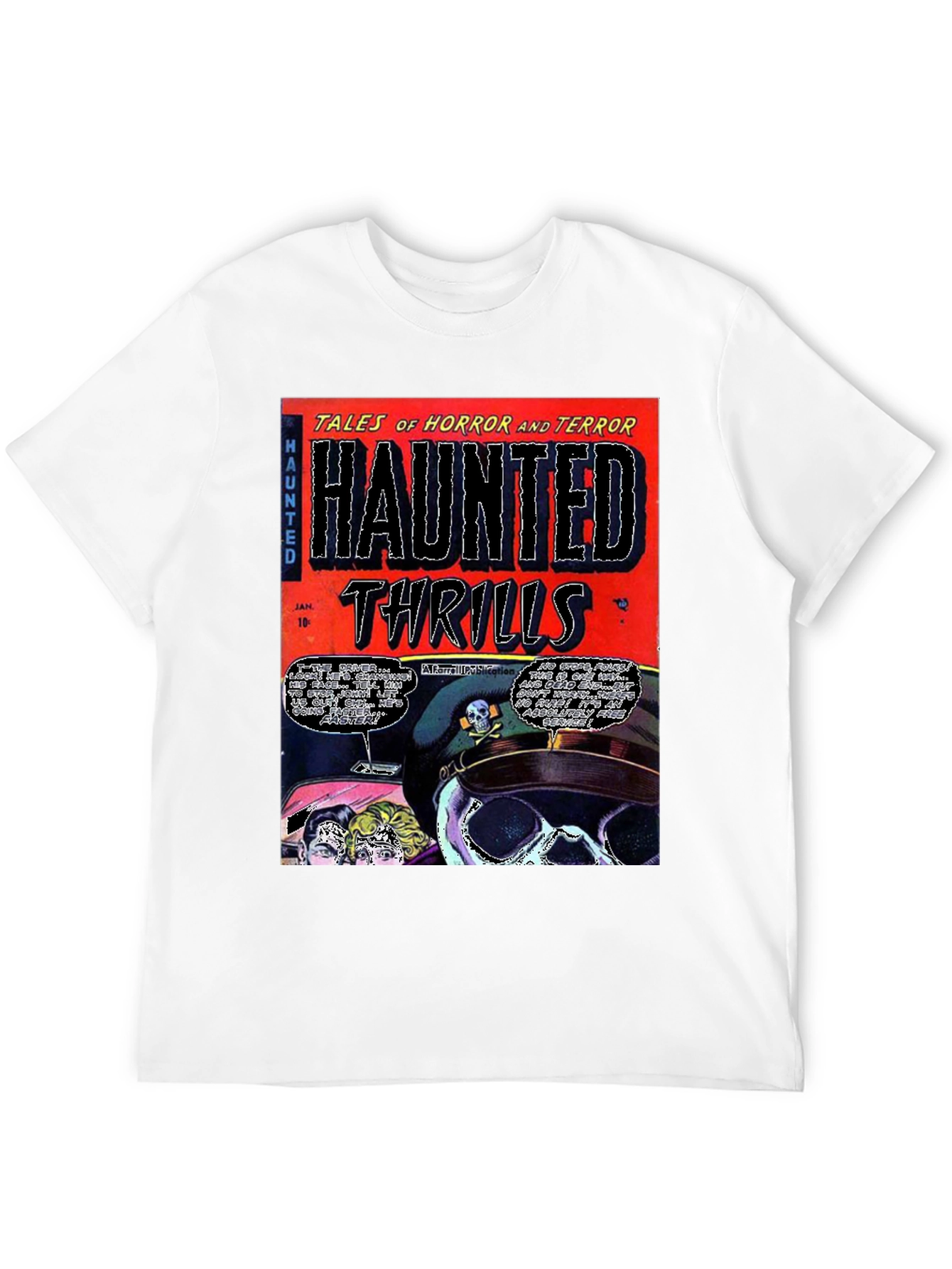 Haunted Thrills Comic Book T-Shirt