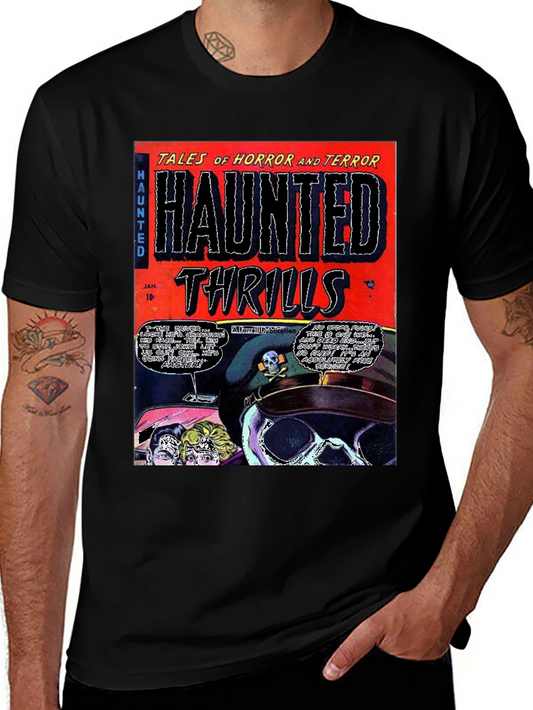 Haunted Thrills Comic Book T-Shirt