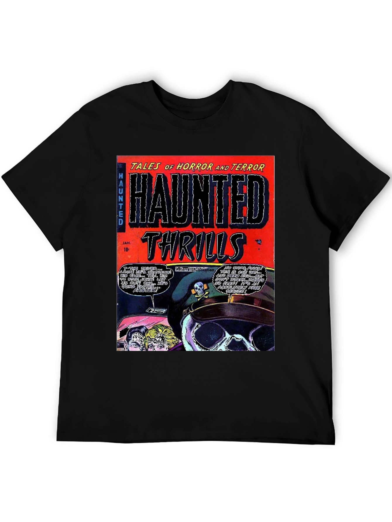 Haunted Thrills Comic Book T-Shirt