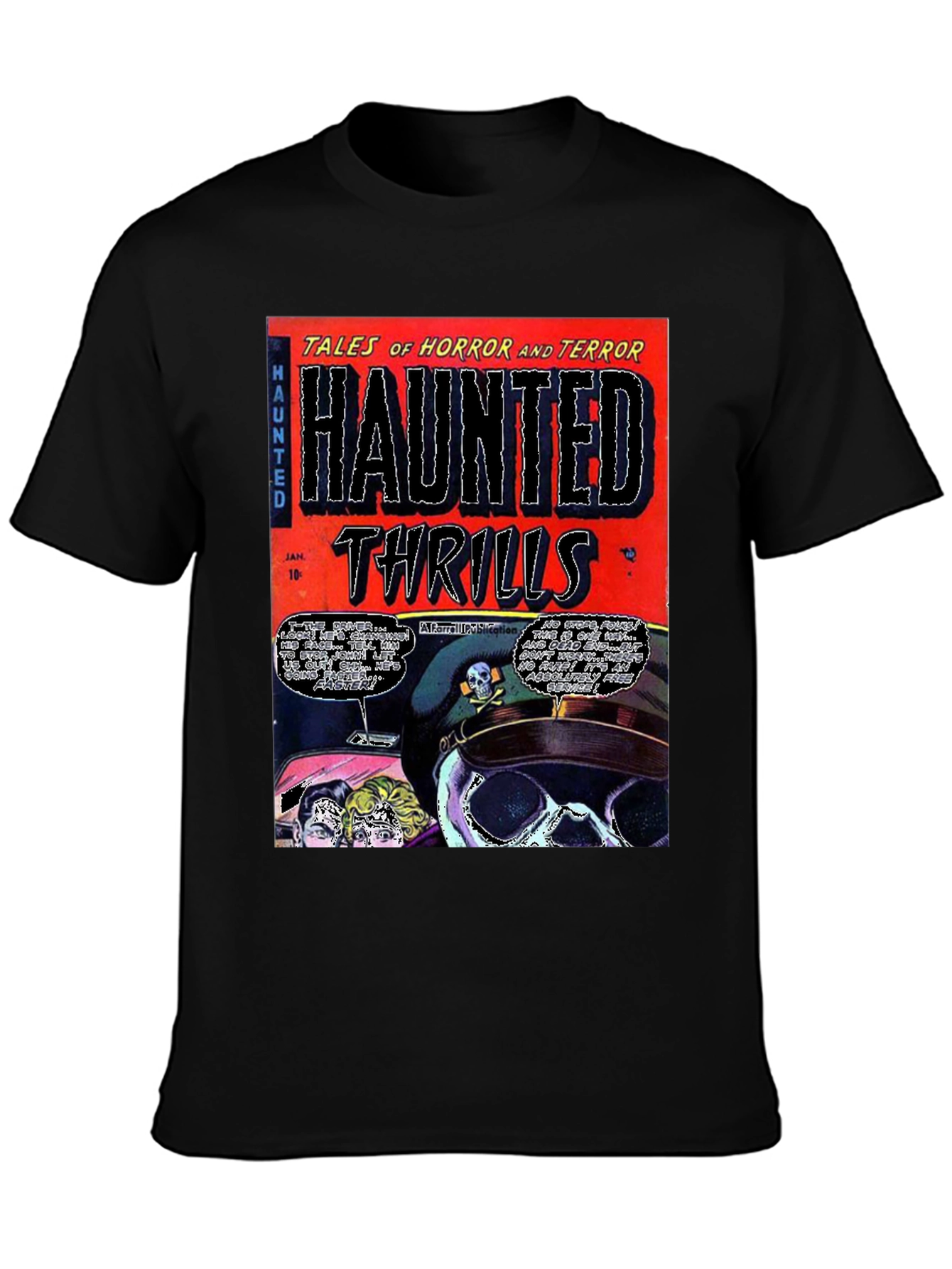 Haunted Thrills Comic Book T-Shirt