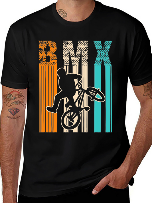 BMX Rider Graphic Tee - Retro Style