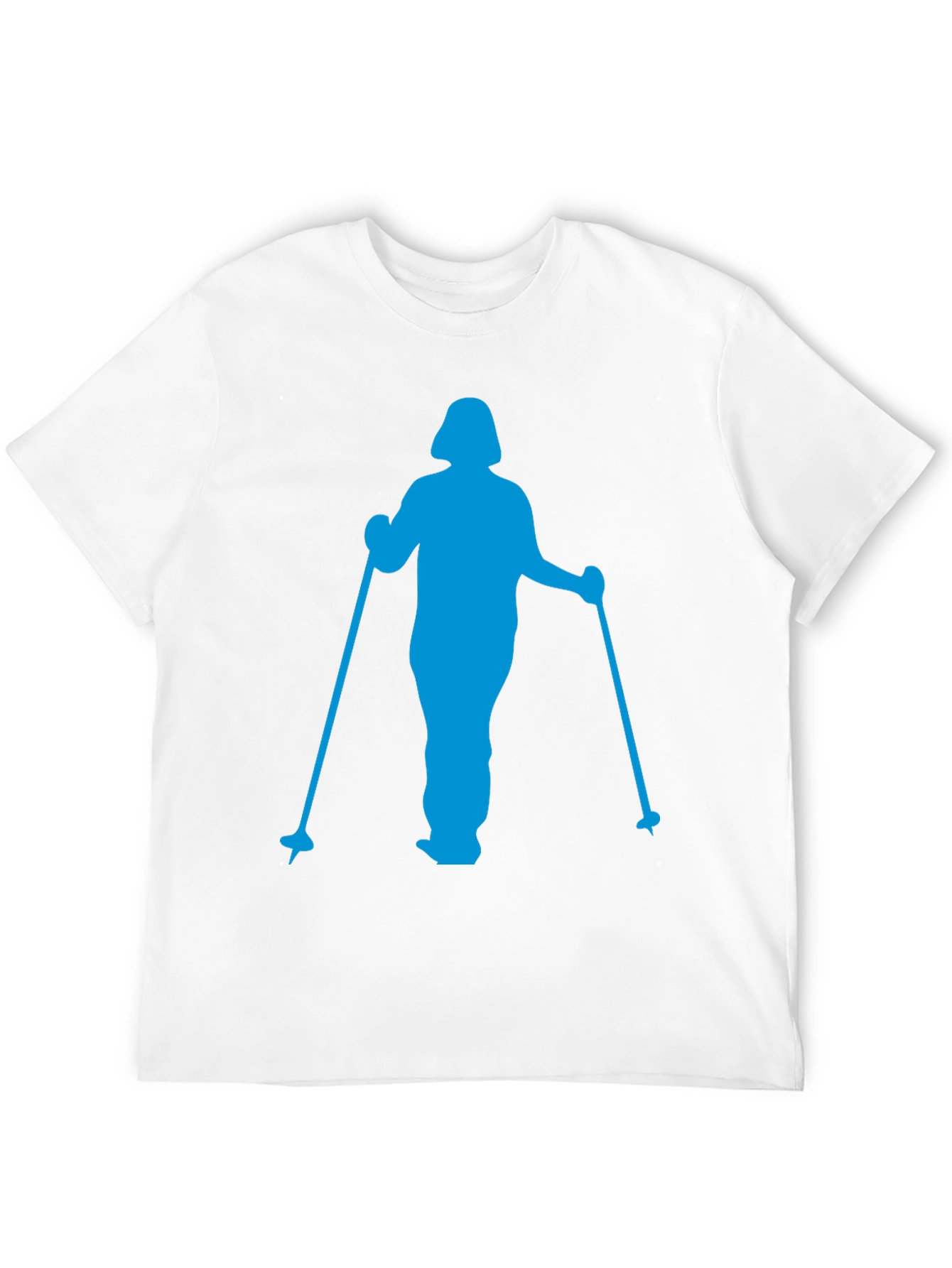 Blue Skier Graphic T-Shirt - Black