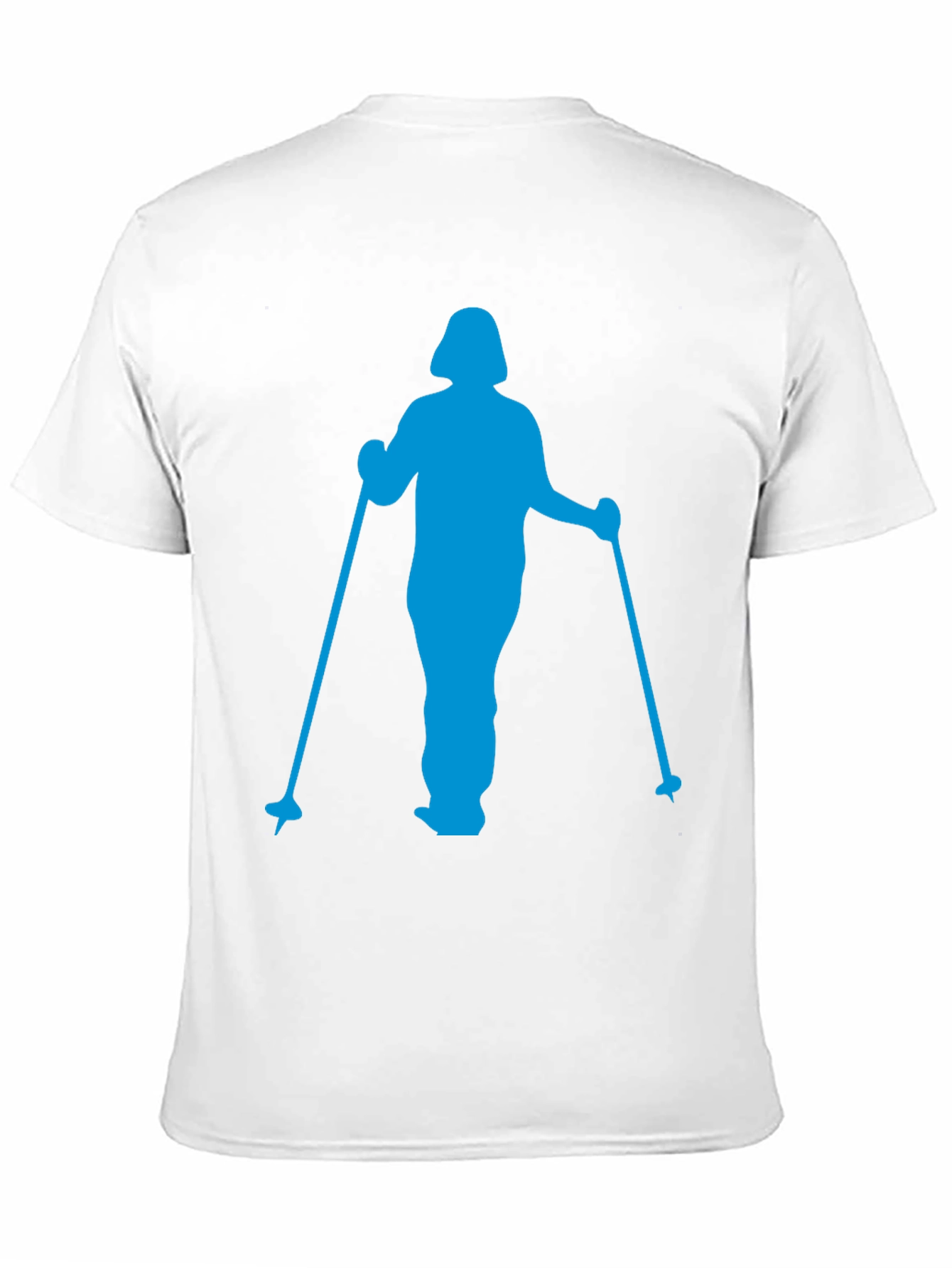 Blue Skier Graphic T-Shirt - Black